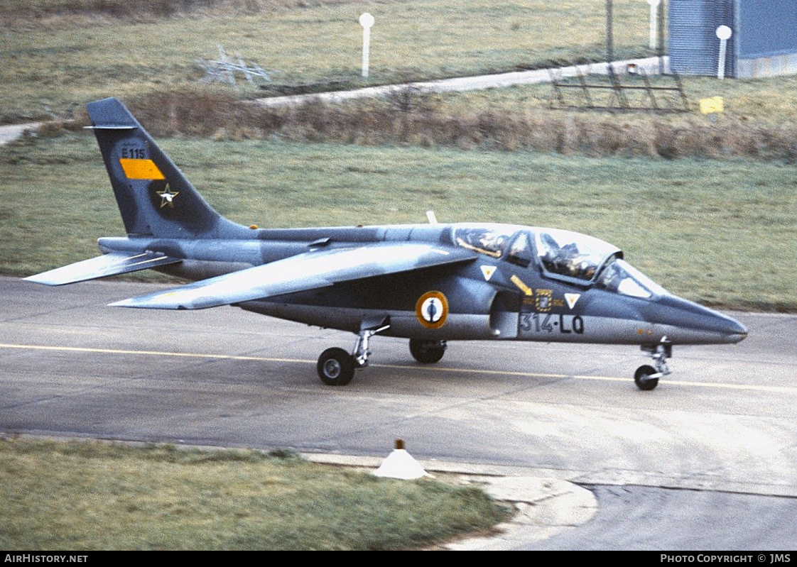 Aircraft Photo of E115 | Dassault-Dornier Alpha Jet E | France - Air Force | AirHistory.net #800330