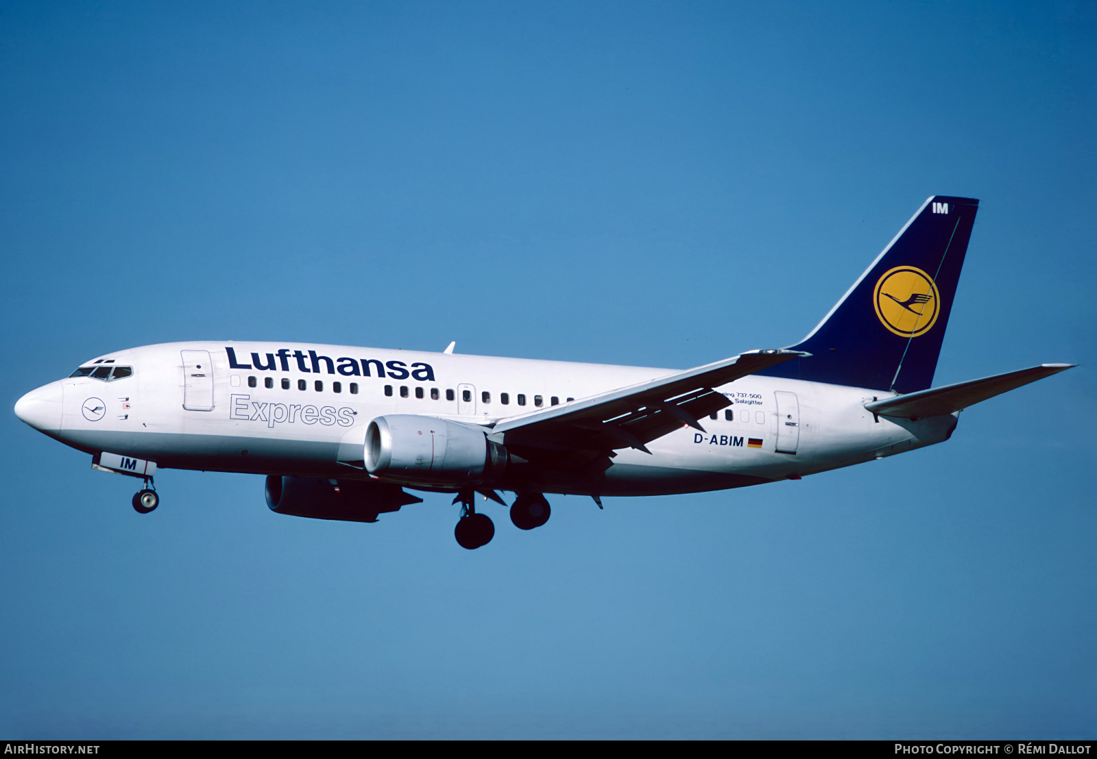 Aircraft Photo of D-ABIM | Boeing 737-530 | Lufthansa Express | AirHistory.net #800332