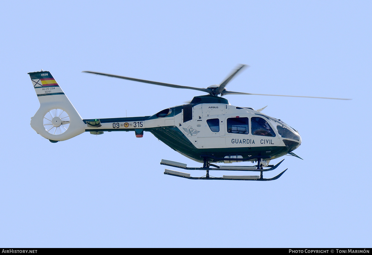 Aircraft Photo of HU.26-29A / 10281 | Airbus Helicopters H-135 | Spain - Guardia Civil | AirHistory.net #800380