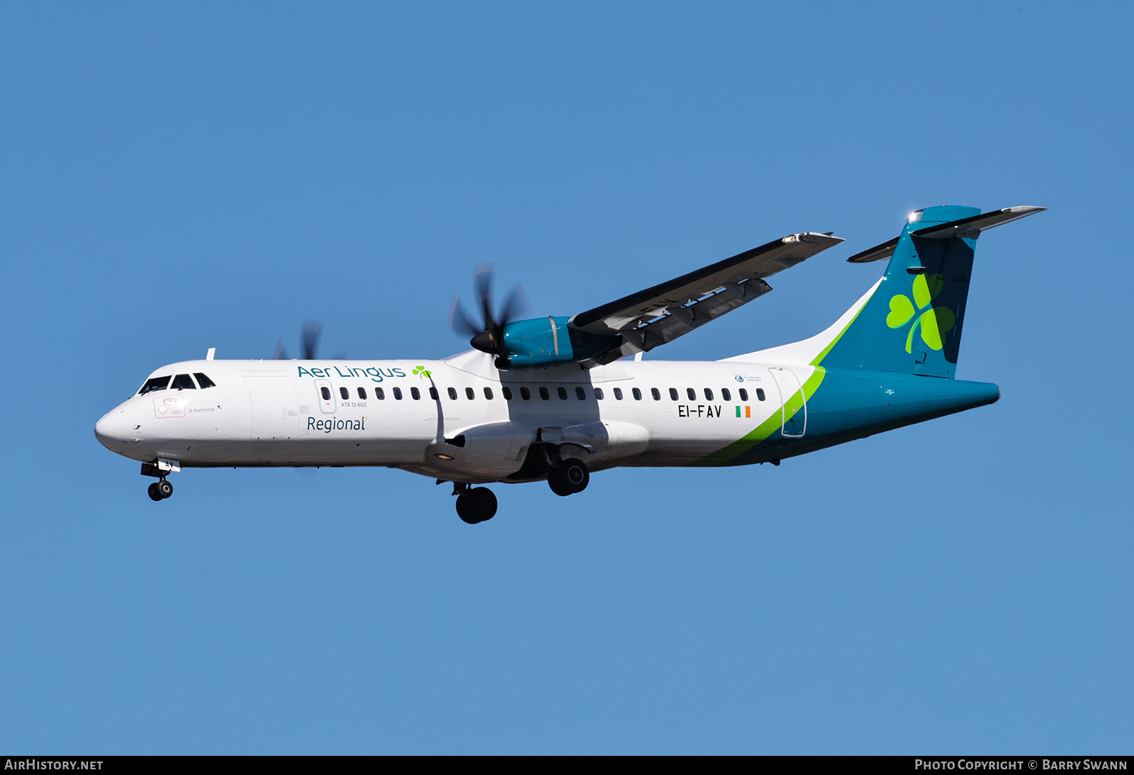 Aircraft Photo of EI-FAV | ATR ATR-72-600 (ATR-72-212A) | Aer Lingus Regional | AirHistory.net #800406