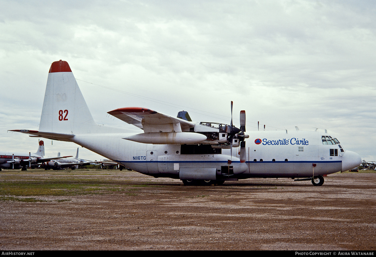 Aircraft Photo of N116TG | Lockheed C-130A Hercules (L-182) | Sécurité Civile | AirHistory.net #800416
