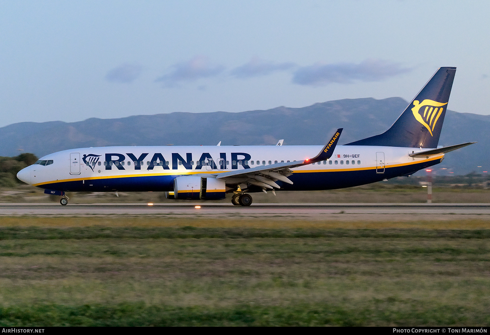 Aircraft Photo of 9H-QEF | Boeing 737-8AS | Ryanair | AirHistory.net #800433