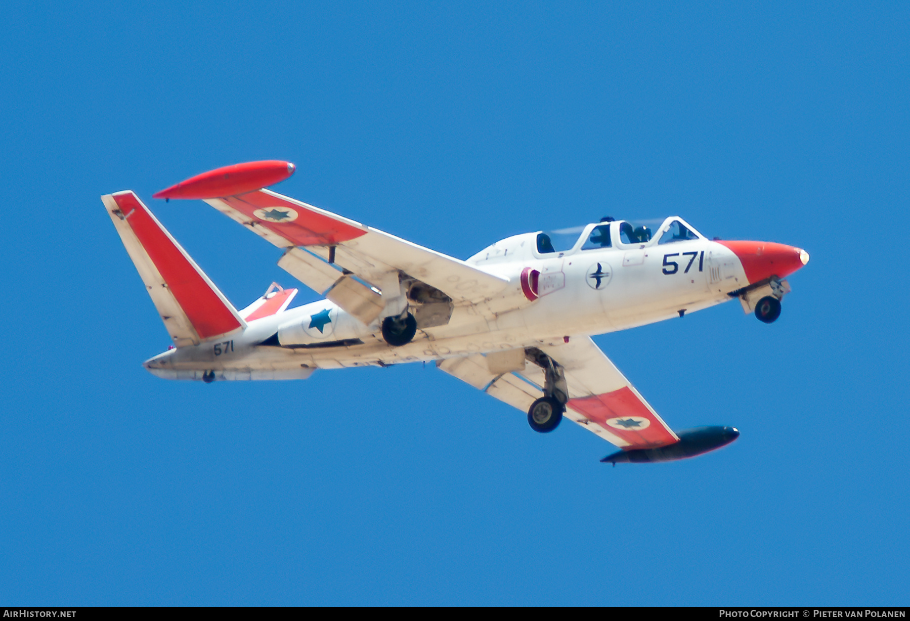 Aircraft Photo of 571 | Fouga CM-170R Tzukit | Israel - Air Force | AirHistory.net #800456