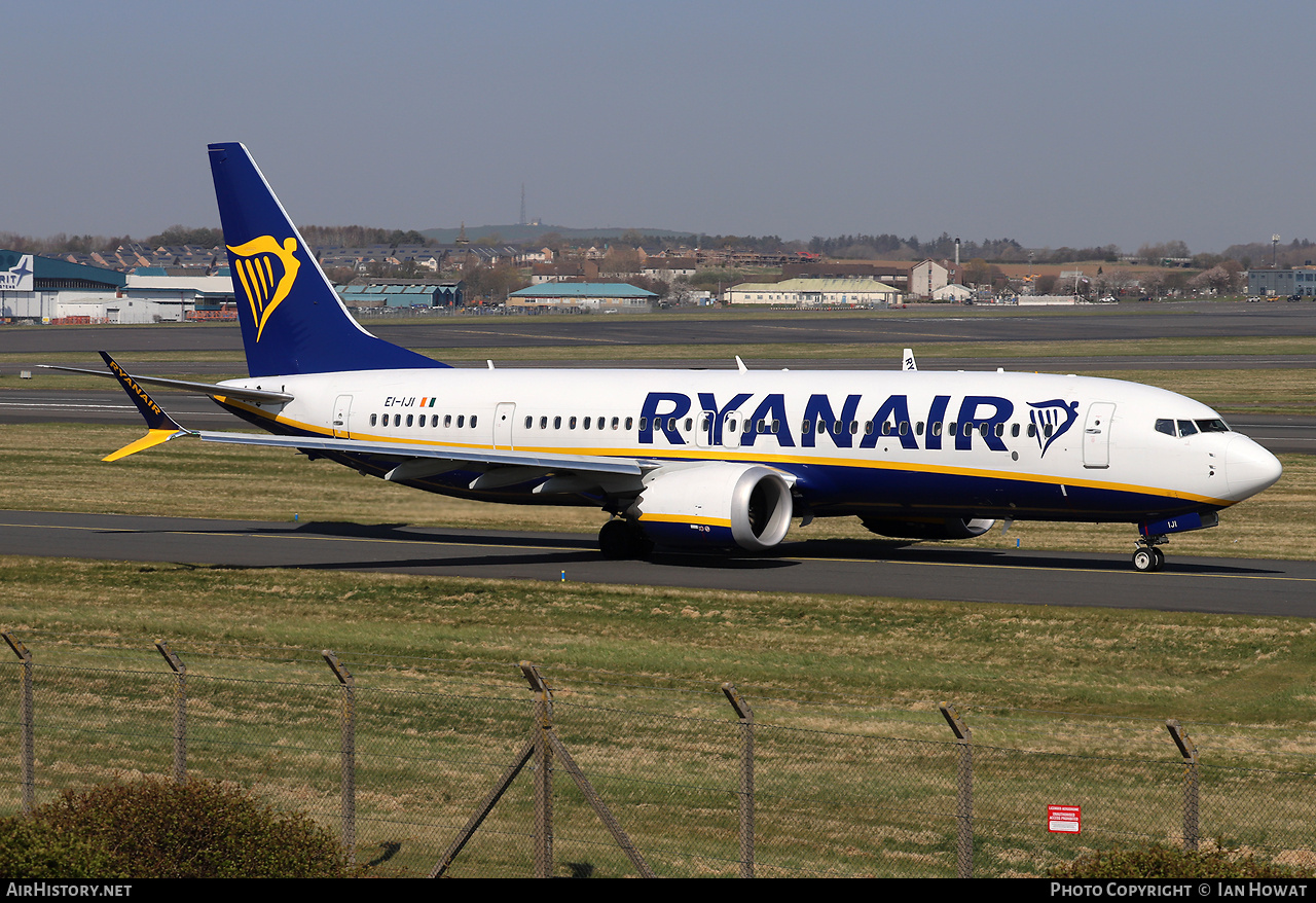 Aircraft Photo of EI-IJI | Boeing 737-8200 Max 200 | Ryanair | AirHistory.net #800480