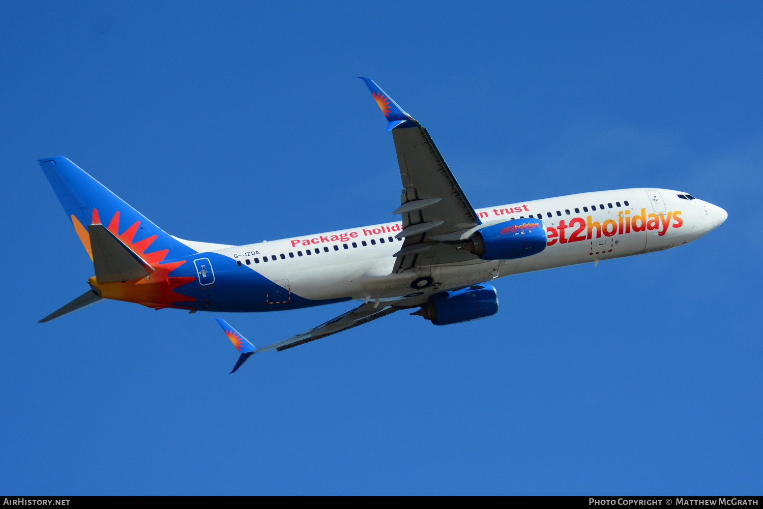 Aircraft Photo of G-JZDA | Boeing 737-82R | Jet2 Holidays | AirHistory.net #800492