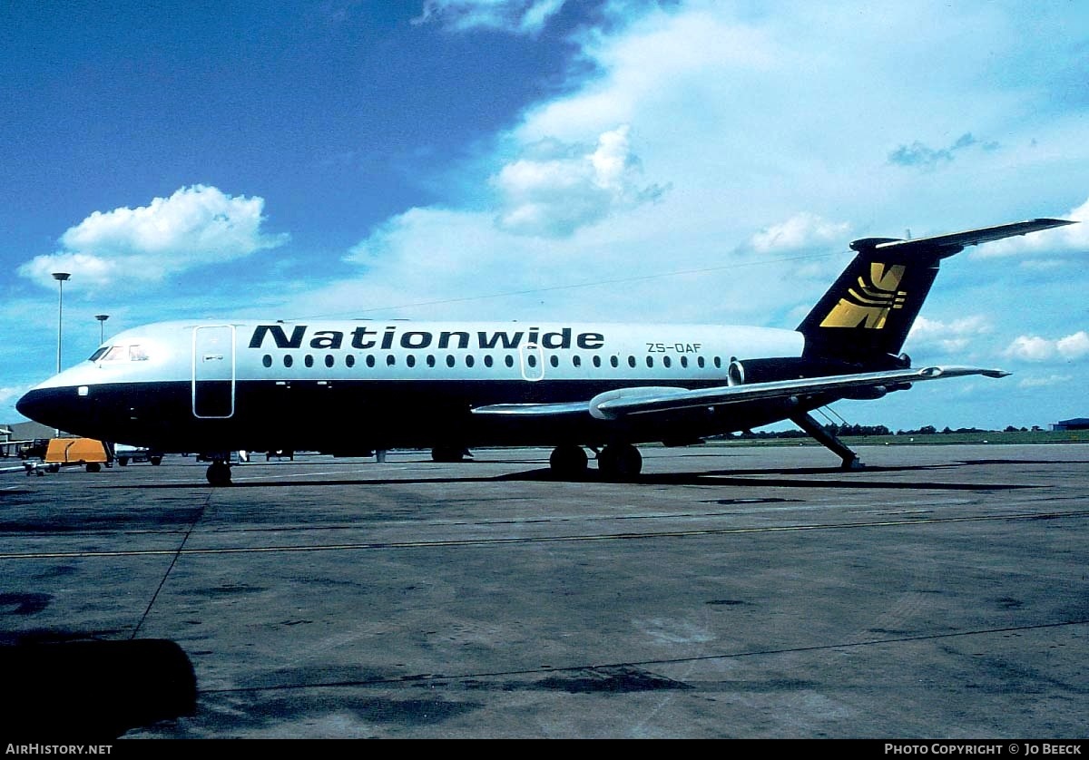 Aircraft Photo of ZS-OAF | BAC 111-408EF One-Eleven | Nationwide Airlines | AirHistory.net #800520