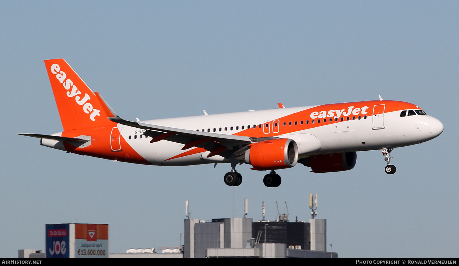 Aircraft Photo of G-UZHV | Airbus A320-251N | EasyJet | AirHistory.net #800527