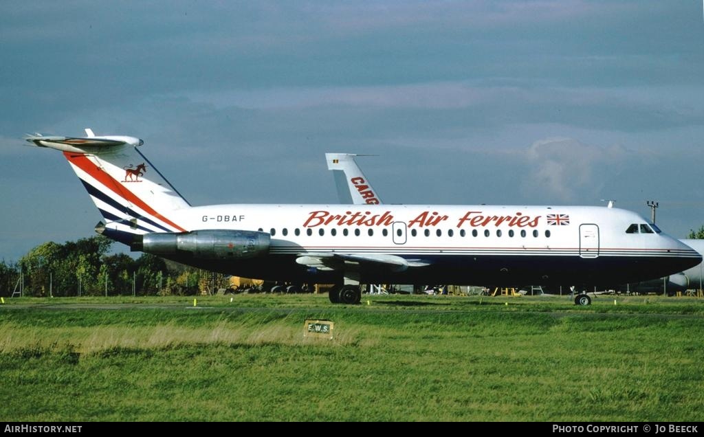 Aircraft Photo of G-DBAF | BAC 111-201AC One-Eleven | British Air Ferries - BAF | AirHistory.net #800535