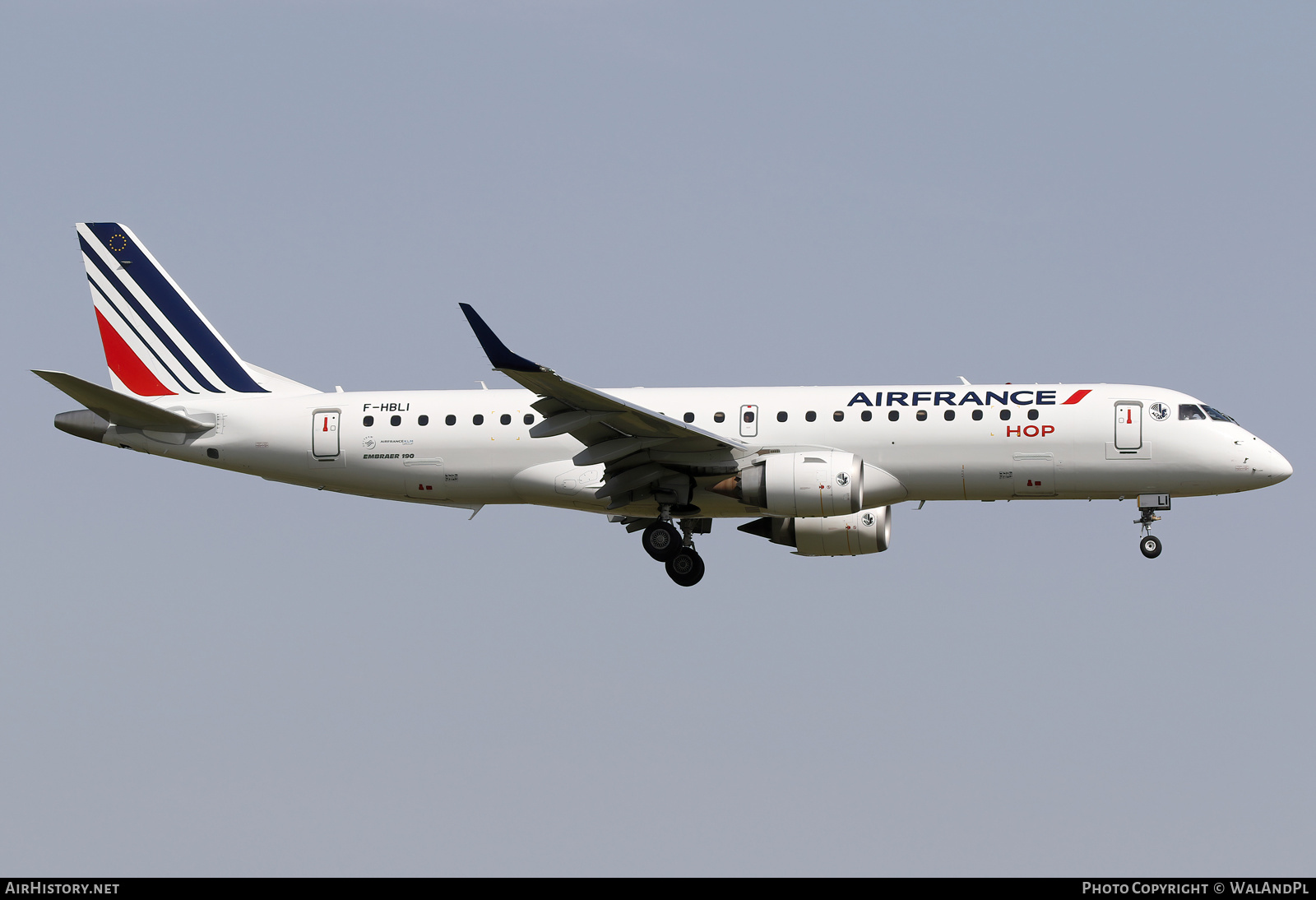 Aircraft Photo of F-HBLI | Embraer 190STD (ERJ-190-100STD) | Air France | AirHistory.net #800540