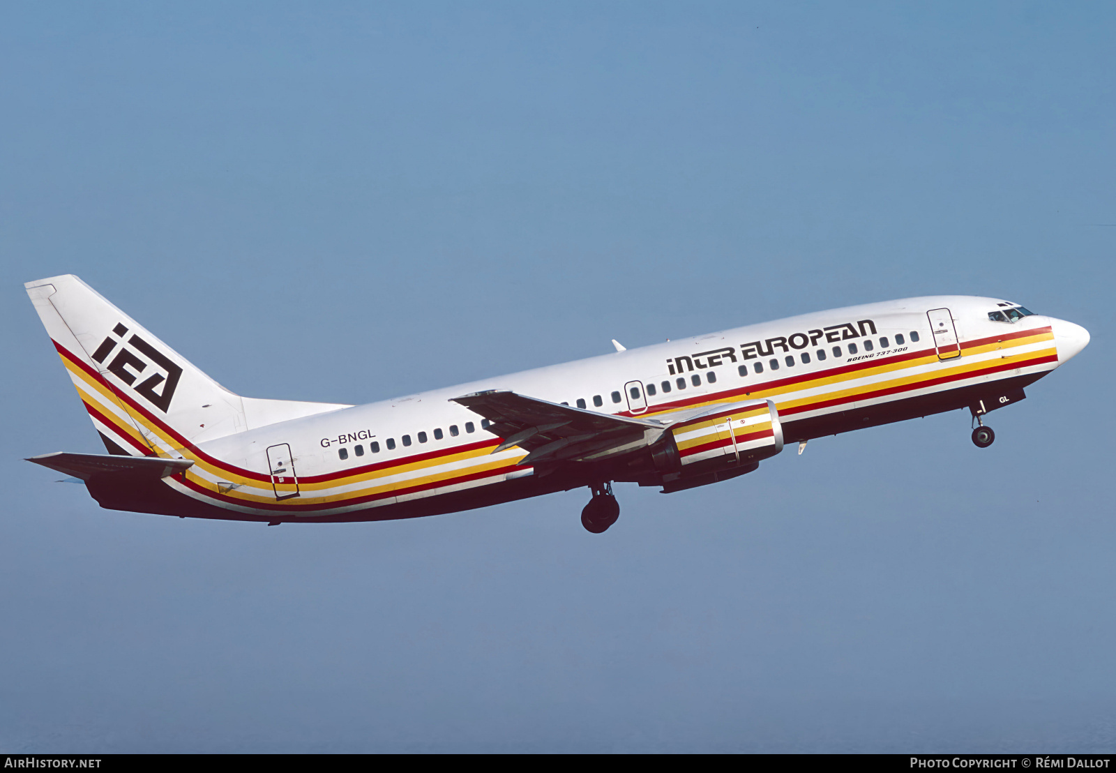 Aircraft Photo of G-BNGL | Boeing 737-3Y0 | Inter European Airways - IEA | AirHistory.net #800579