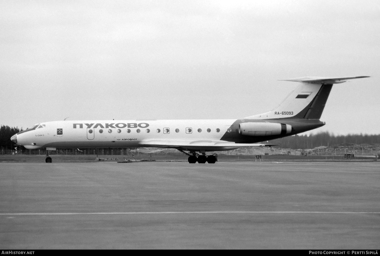 Aircraft Photo of RA-65093 | Tupolev Tu-134A-3 | Pulkovo Airlines | AirHistory.net #800596