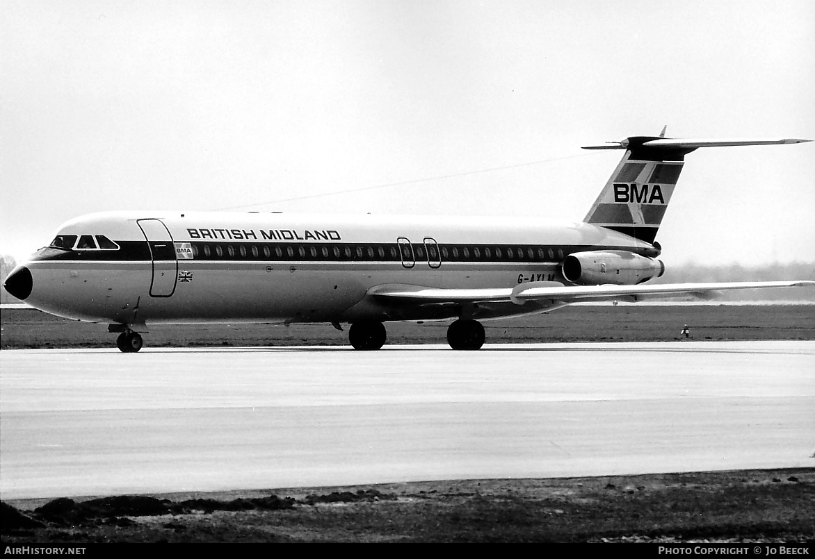 Aircraft Photo of G-AXLM | BAC 111-523FJ One-Eleven | British Midland Airways - BMA | AirHistory.net #800598