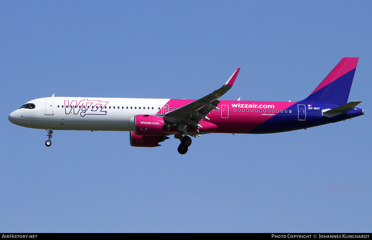 Aircraft Photo of 9H-WNY | Airbus A321-271NX | Wizz Air | AirHistory.net #800651