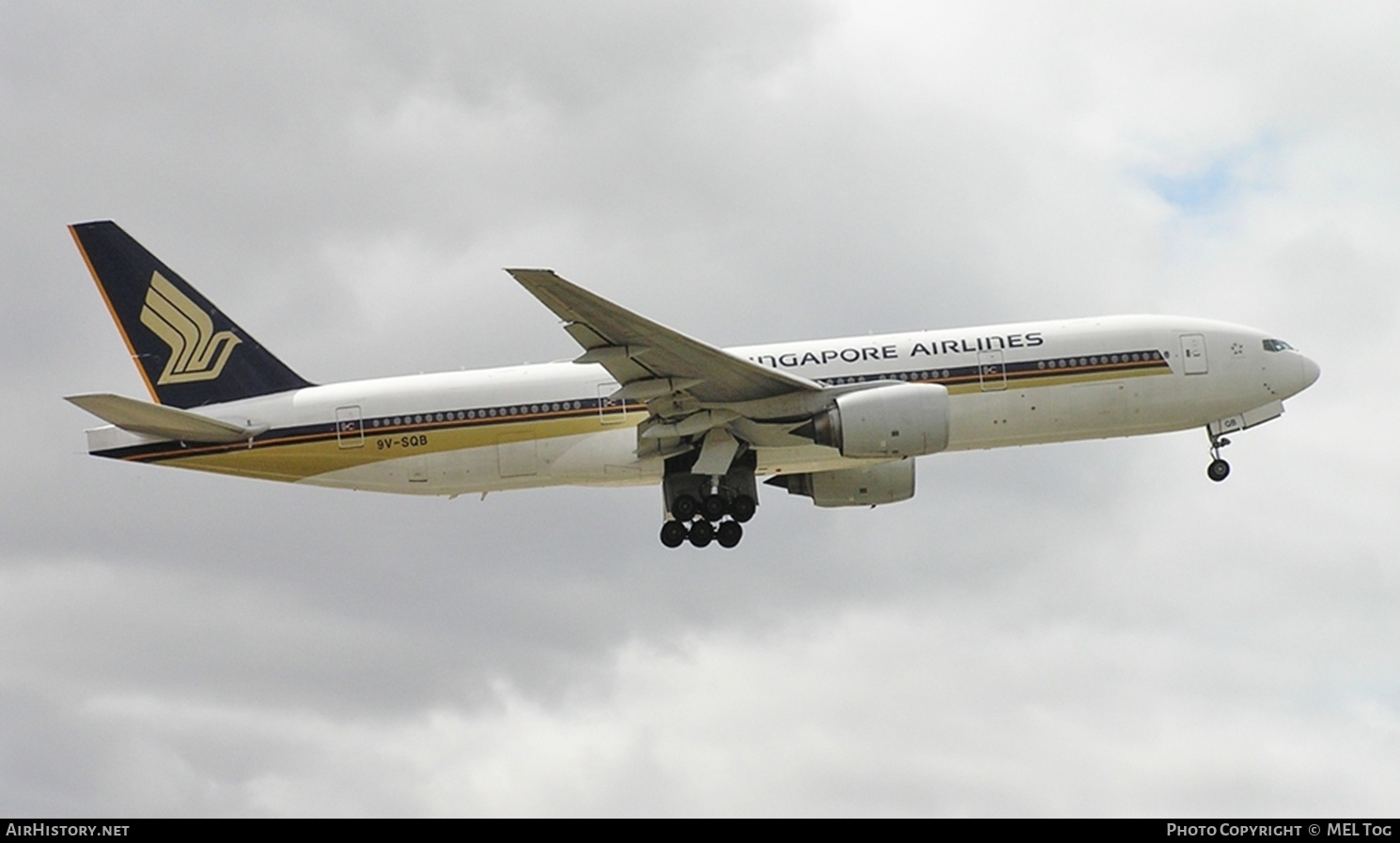 Aircraft Photo of 9V-SQB | Boeing 777-212/ER | Singapore Airlines | AirHistory.net #800717