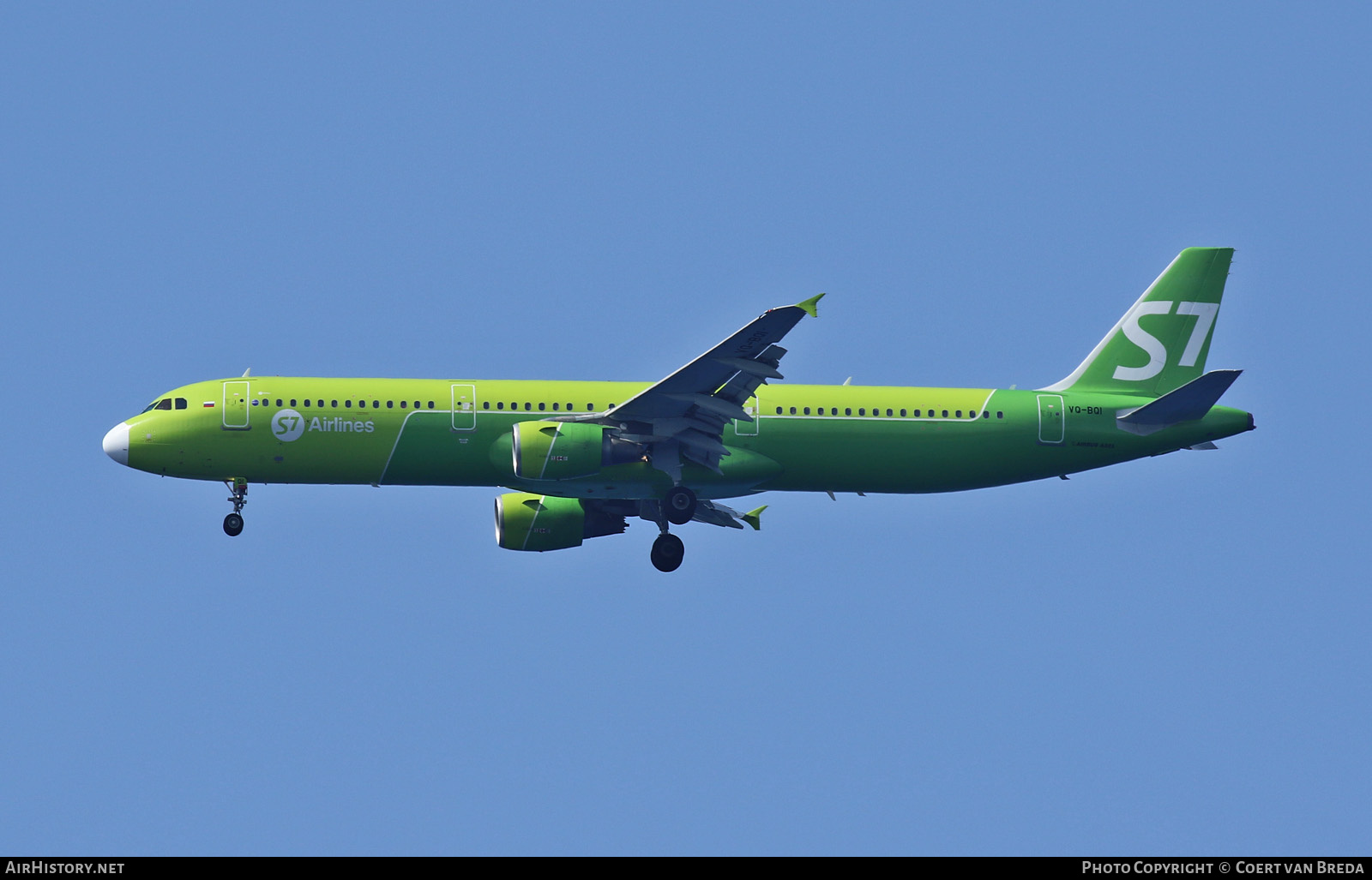 Aircraft Photo of VQ-BQI | Airbus A321-211 | S7 Airlines | AirHistory.net #800718