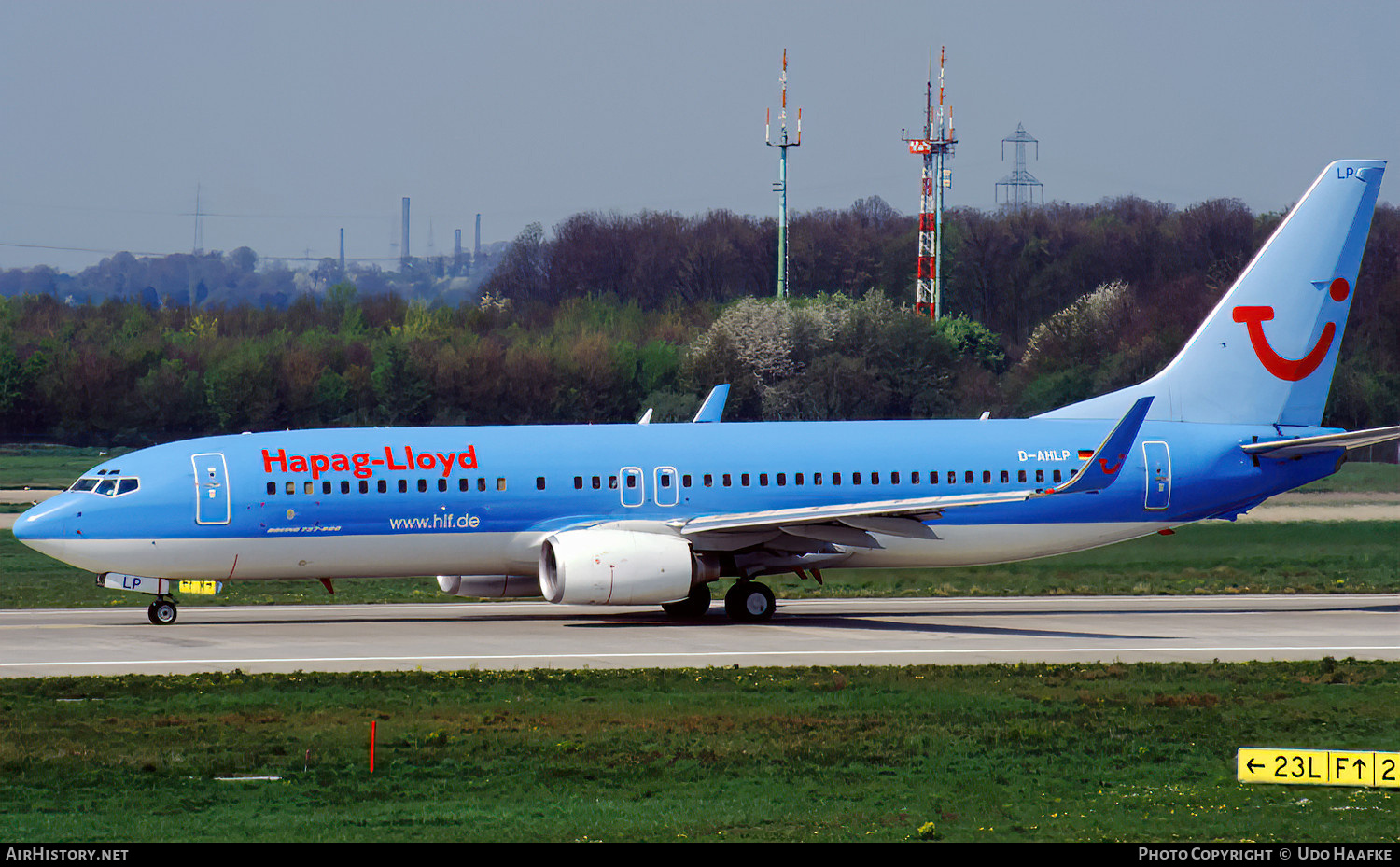 Aircraft Photo of D-AHLP | Boeing 737-8K5 | Hapag-Lloyd | AirHistory.net #800723