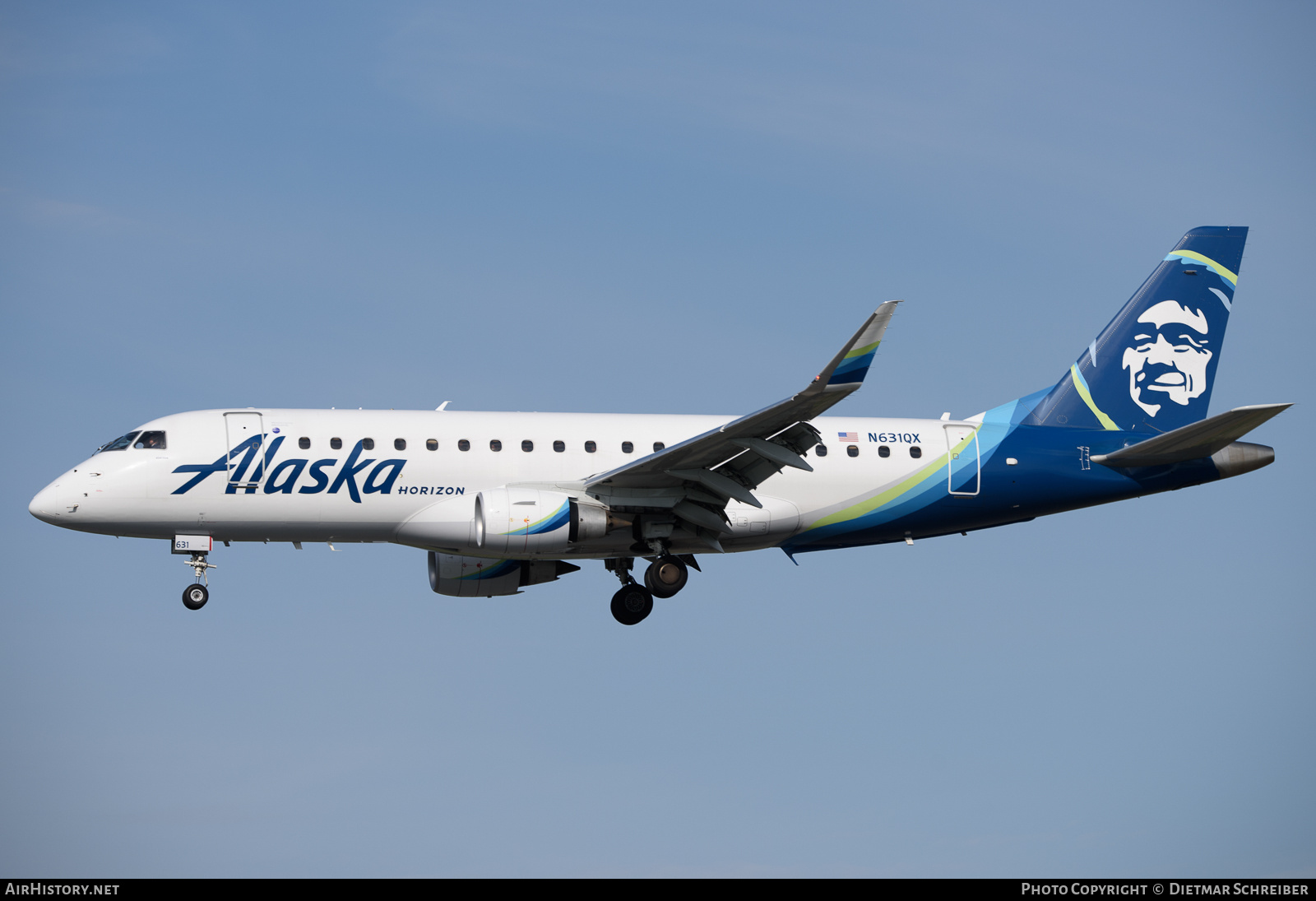 Aircraft Photo of N631QX | Embraer 175LR (ERJ-170-200LR) | Alaska Airlines | AirHistory.net #800844