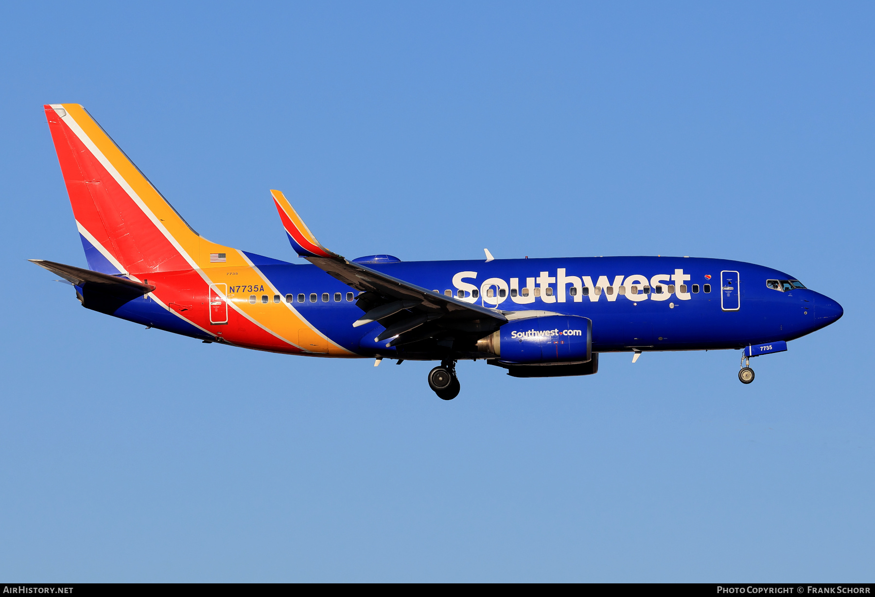 Aircraft Photo of N7735A | Boeing 737-7BD | Southwest Airlines | AirHistory.net #800851