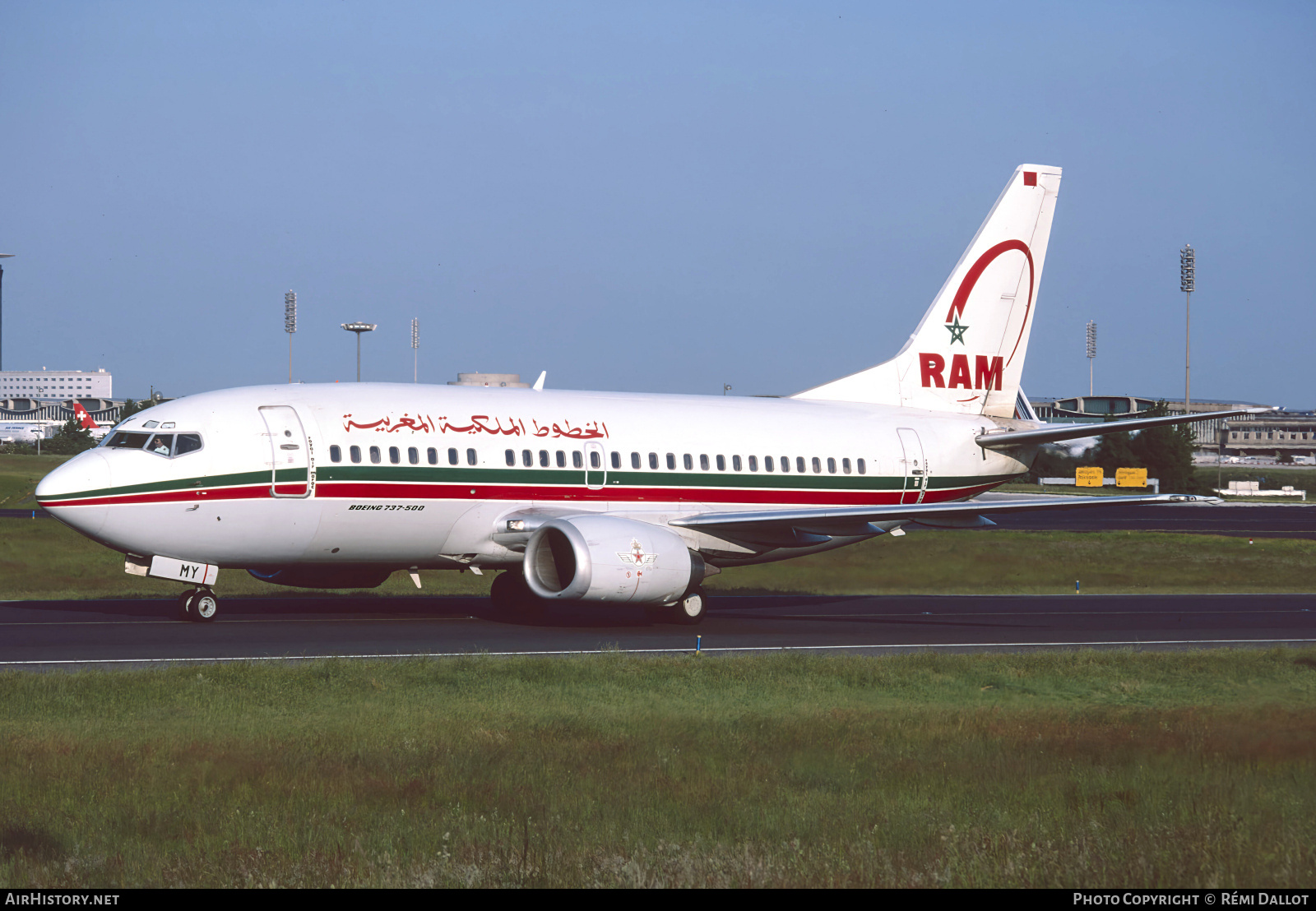 Aircraft Photo of CN-RMY | Boeing 737-5B6 | Royal Air Maroc - RAM | AirHistory.net #800893
