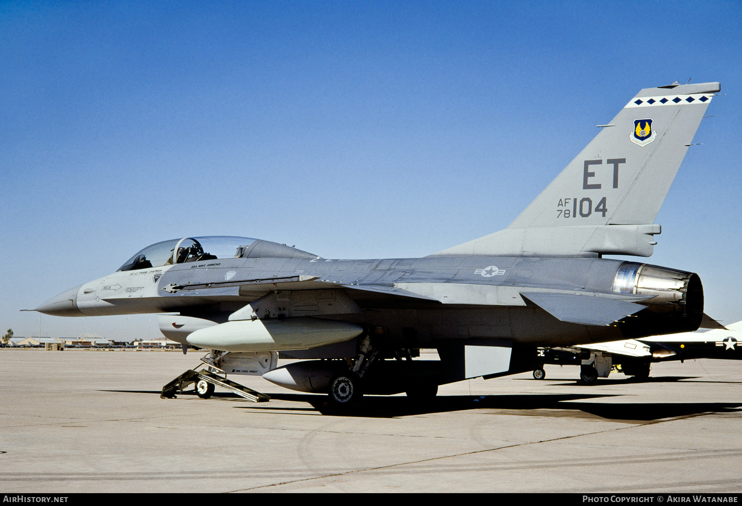 Aircraft Photo of 78-0104 / AF78-104 | General Dynamics F-16B Fighting Falcon | USA - Air Force | AirHistory.net #800927