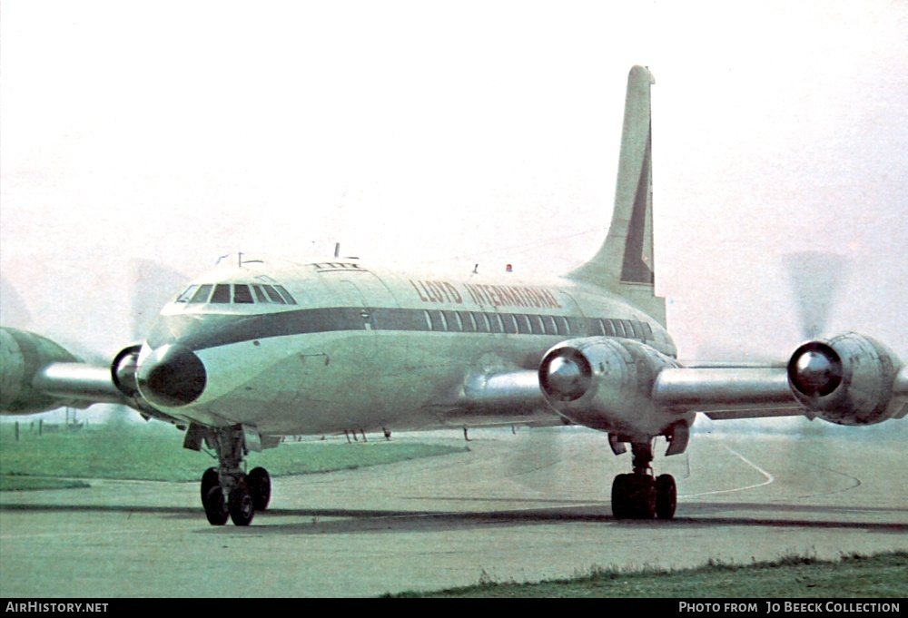 Aircraft Photo of G-AOVP | Bristol 175 Britannia 312F | Lloyd International Airways | AirHistory.net #800941