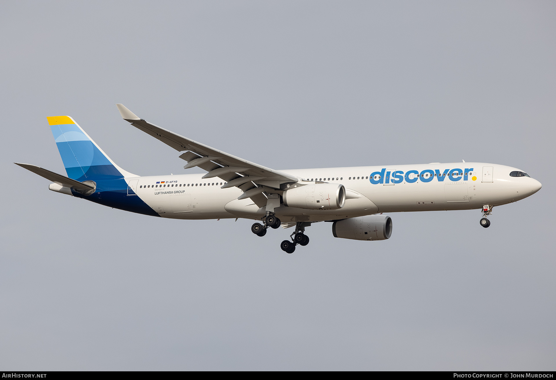 Aircraft Photo of D-AFYQ | Airbus A330-343 | Discover Airlines | AirHistory.net #800943