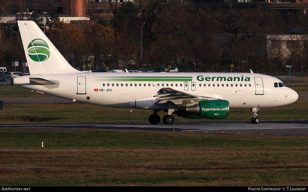 Aircraft Photo of HB-JOG | Airbus A319-112 | Germania | AirHistory.net #800955