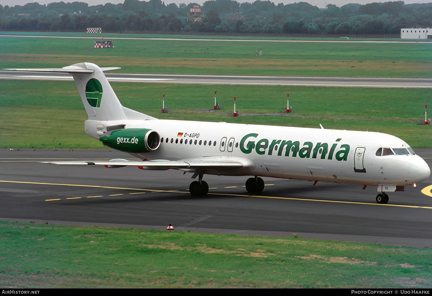 Aircraft Photo of D-AGPD | Fokker 100 (F28-0100) | Germania | AirHistory.net #800972