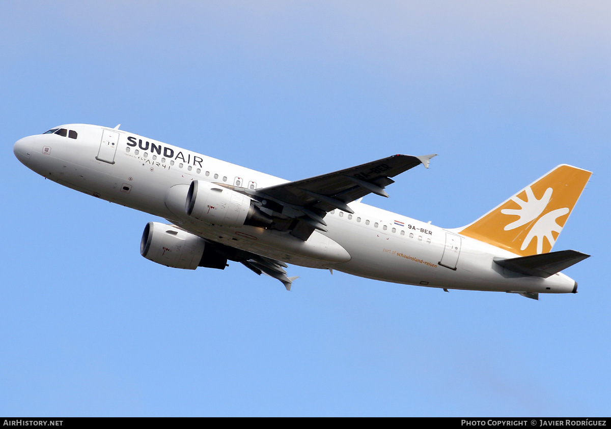 Aircraft Photo of 9A-BER | Airbus A319-112 | Sundair | AirHistory.net #801042