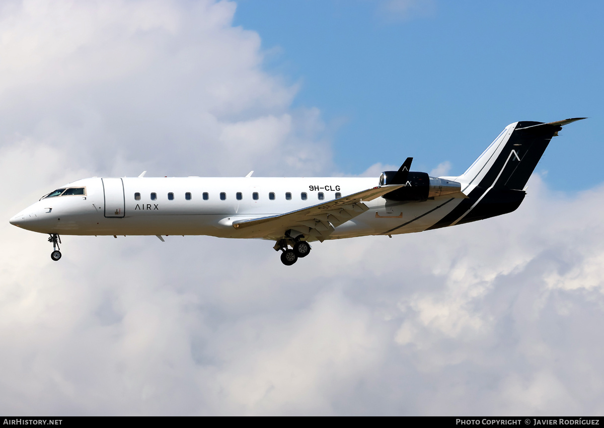 Aircraft Photo of 9H-CLG | Bombardier CRJ-200 (CL-600-2B19) | AirX Charter | AirHistory.net #801046