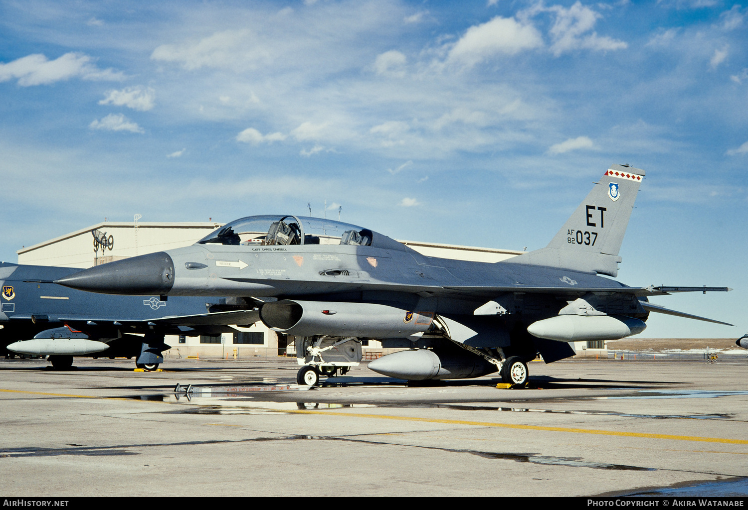 Aircraft Photo of 82-1037 / AF82-037 | General Dynamics F-16B Fighting Falcon | USA - Air Force | AirHistory.net #801088