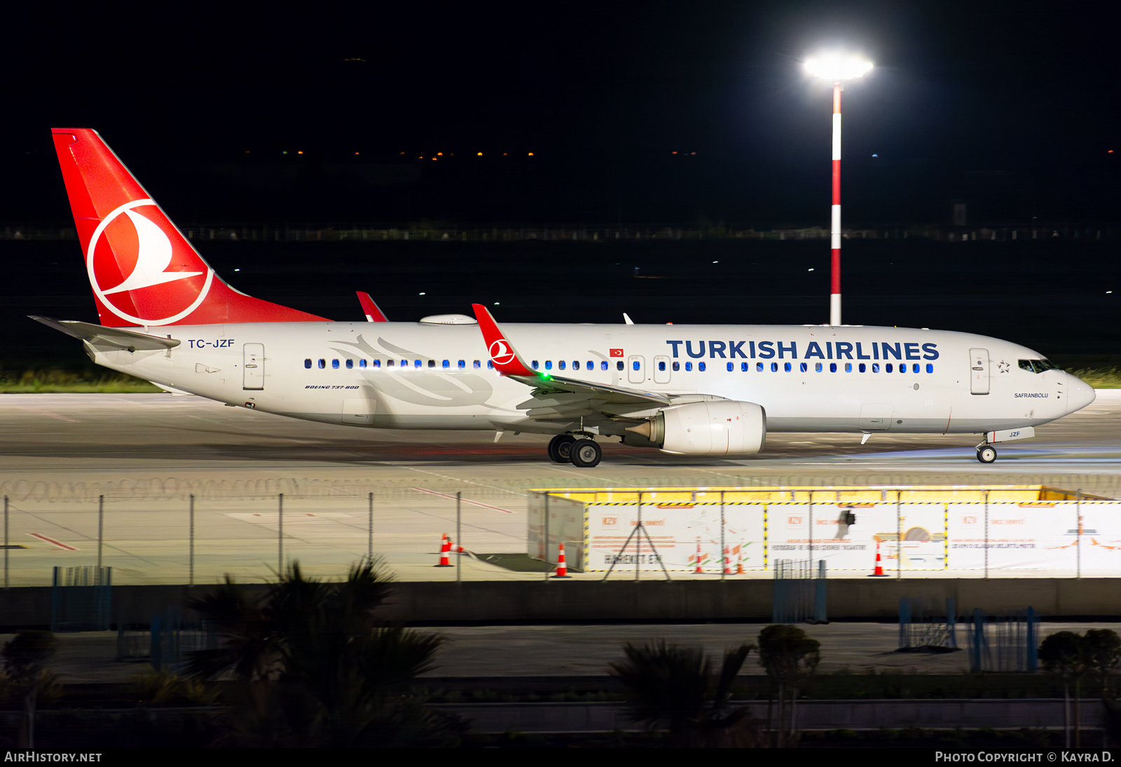Aircraft Photo of TC-JZF | Boeing 737-8F2 | Turkish Airlines | AirHistory.net #801108