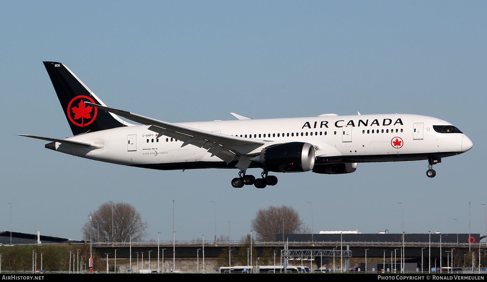 Aircraft Photo of C-GHPY | Boeing 787-8 Dreamliner | Air Canada | AirHistory.net #801138