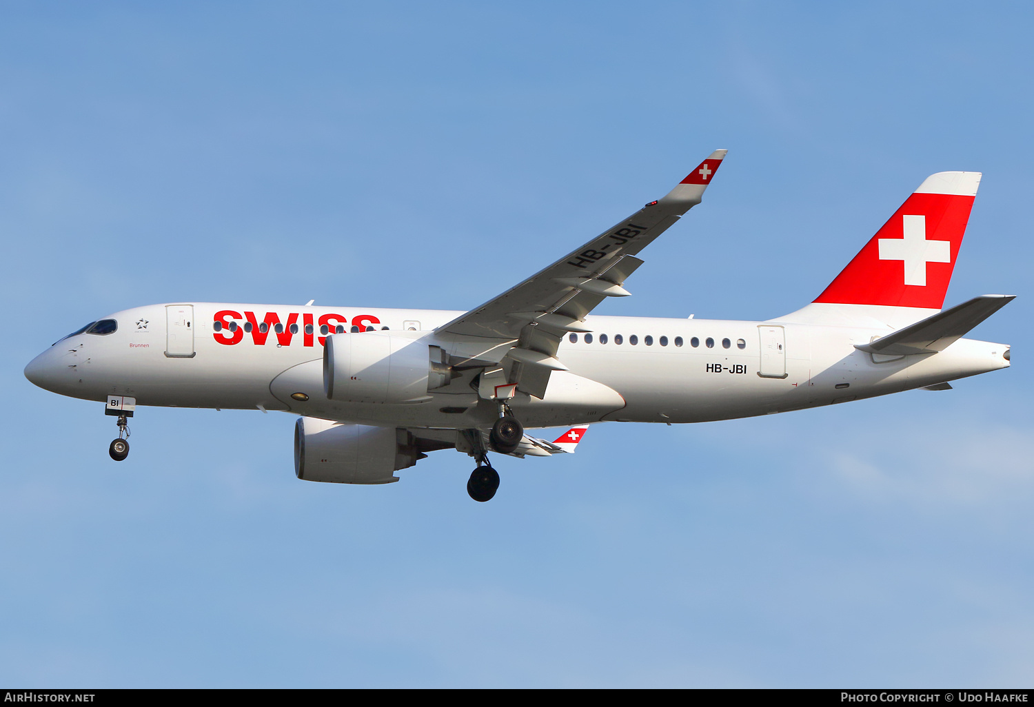 Aircraft Photo of HB-JBI | Airbus A220-171 (BD-500-1A10) | Swiss International Air Lines | AirHistory.net #801155
