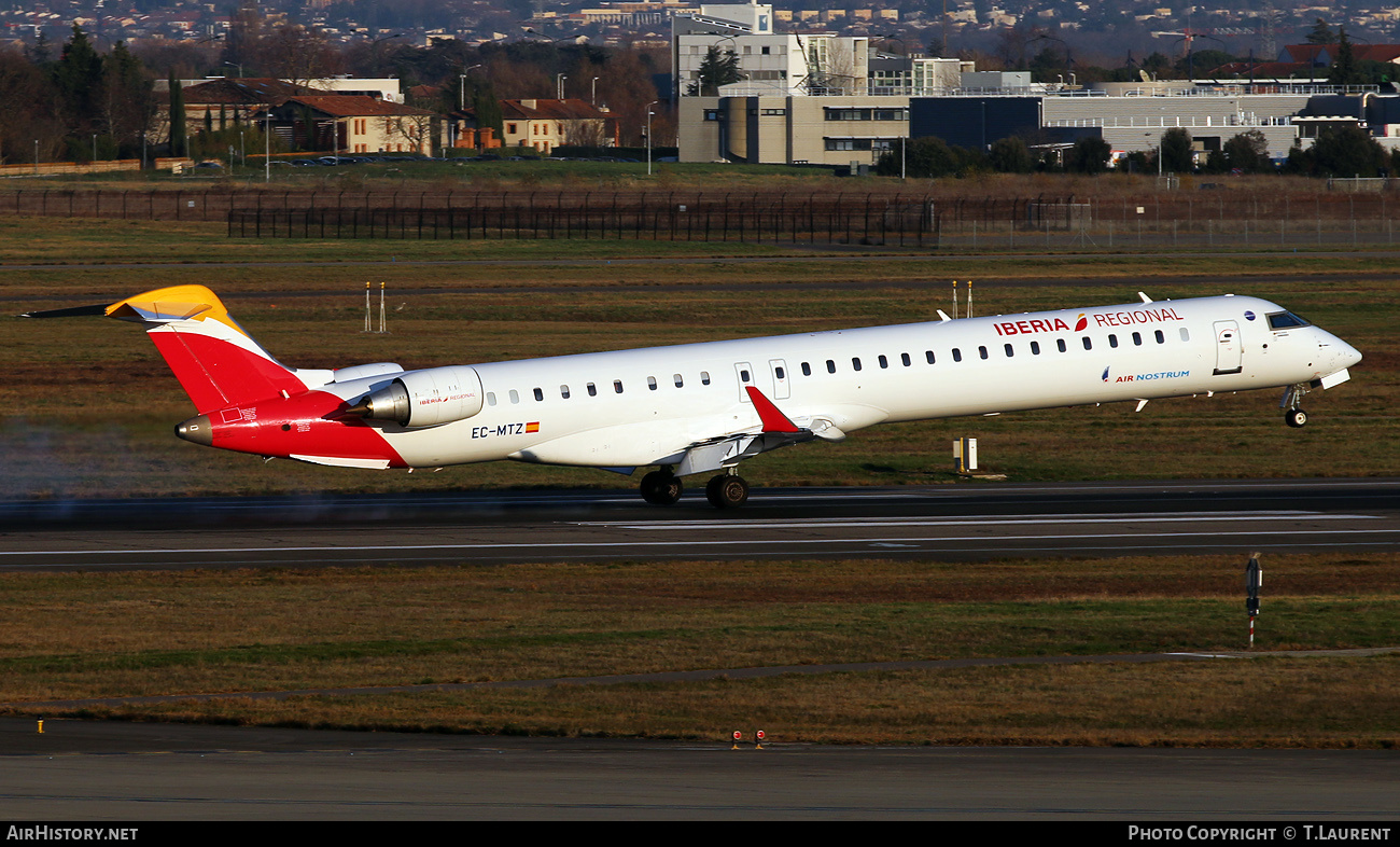 Aircraft Photo of EC-MTZ | Bombardier CRJ-1000 (CL-600-2E25) | Iberia Regional | AirHistory.net #801169