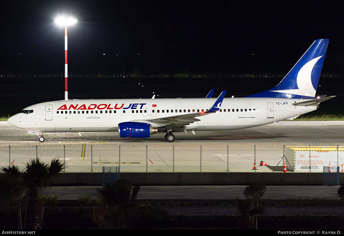 Aircraft Photo of TC-JFP | Boeing 737-8F2 | AnadoluJet | AirHistory.net #801190