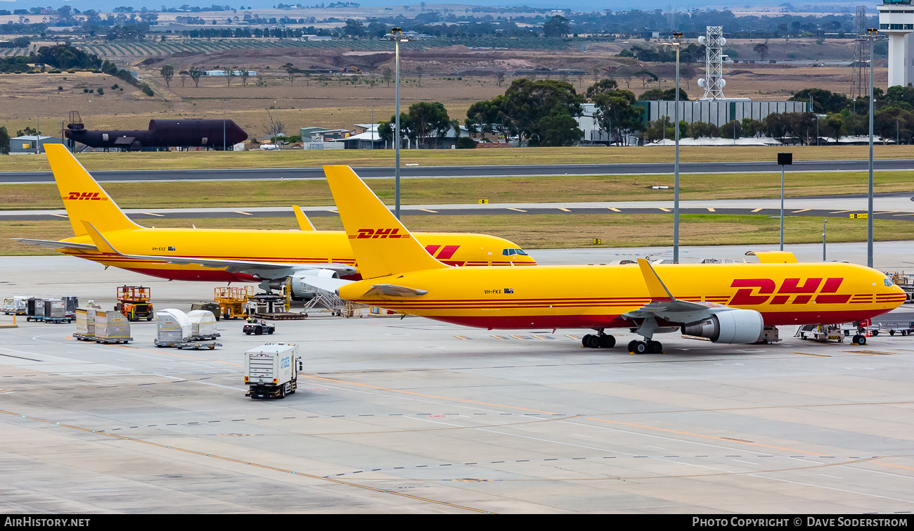 Aircraft Photo of VH-FKX | Boeing 767-3JHF | DHL International | AirHistory.net #801205