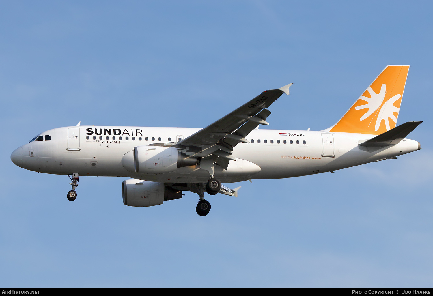 Aircraft Photo of 9A-ZAG | Airbus A319-111 | Sundair | AirHistory.net #801216