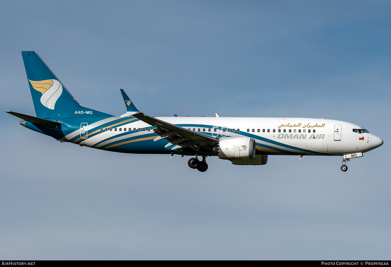 Aircraft Photo of A4O-MG | Boeing 737-8 Max 8 | Oman Air | AirHistory.net #801302