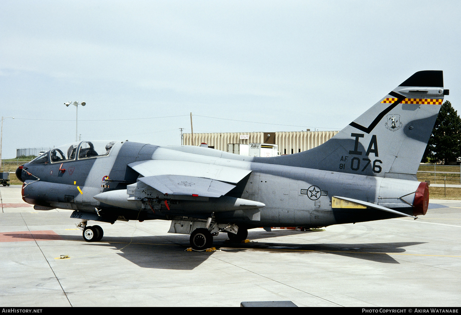 Aircraft Photo of 81-0076 / AF81-076 | Vought A-7K Corsair II | USA - Air Force | AirHistory.net #801333