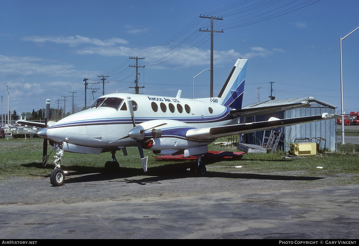 Aircraft Photo of C-GASI | Beech A100 King Air | Awood Air | AirHistory.net #801379