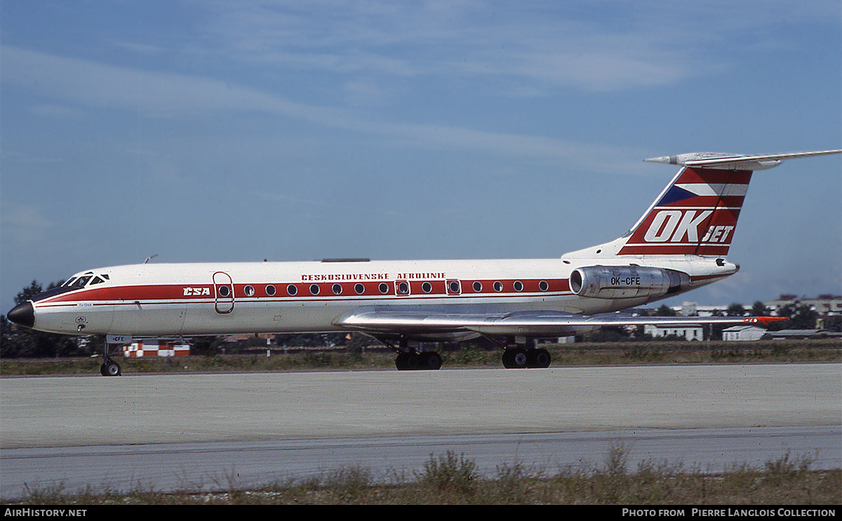 Aircraft Photo of OK-CFE | Tupolev Tu-134A | ČSA - Československé Aerolinie - Czechoslovak Airlines | AirHistory.net #801393