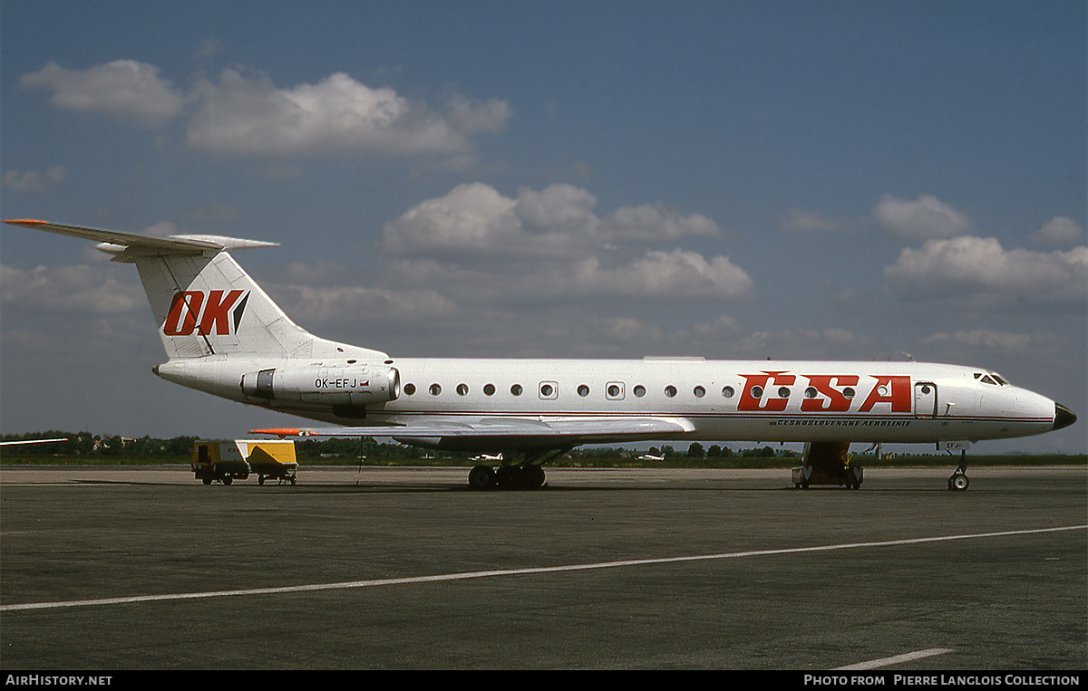 Aircraft Photo of OK-EFJ | Tupolev Tu-134A | ČSA - Československé Aerolinie - Czechoslovak Airlines | AirHistory.net #801397