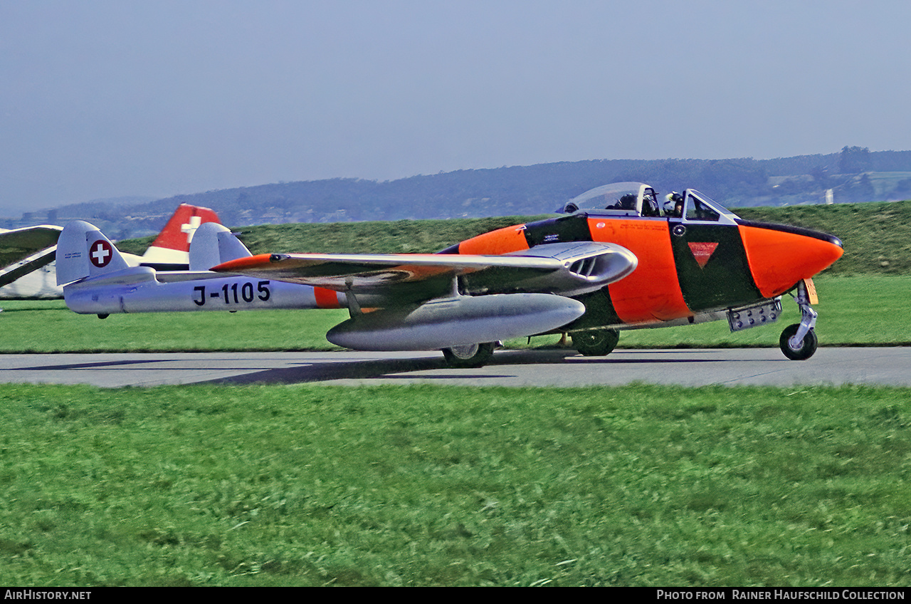 Aircraft Photo of J-1106 | De Havilland D.H. 100 Vampire FB6 | Switzerland - Air Force | AirHistory.net #801442