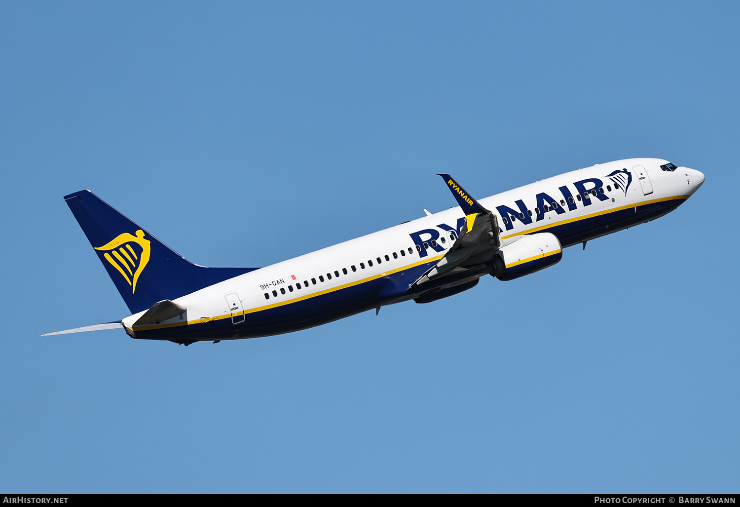 Aircraft Photo of 9H-QAN | Boeing 737-800 | Ryanair | AirHistory.net #801464