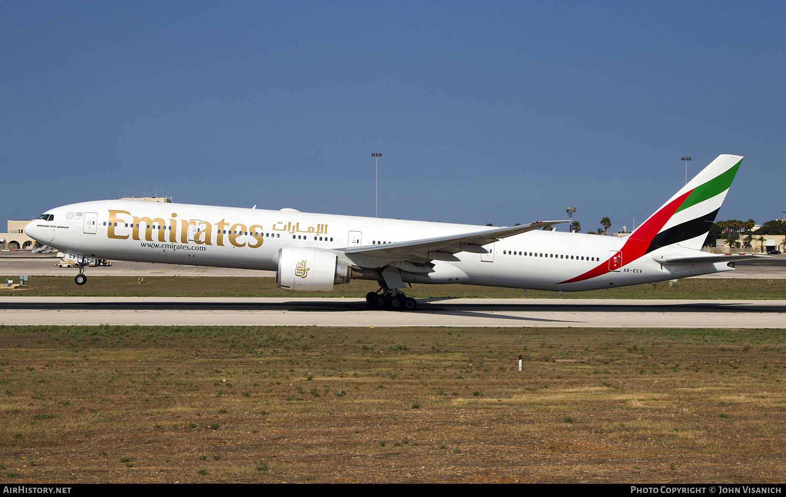 Aircraft Photo of A6-ECV | Boeing 777-31H/ER | Emirates | AirHistory.net #801476