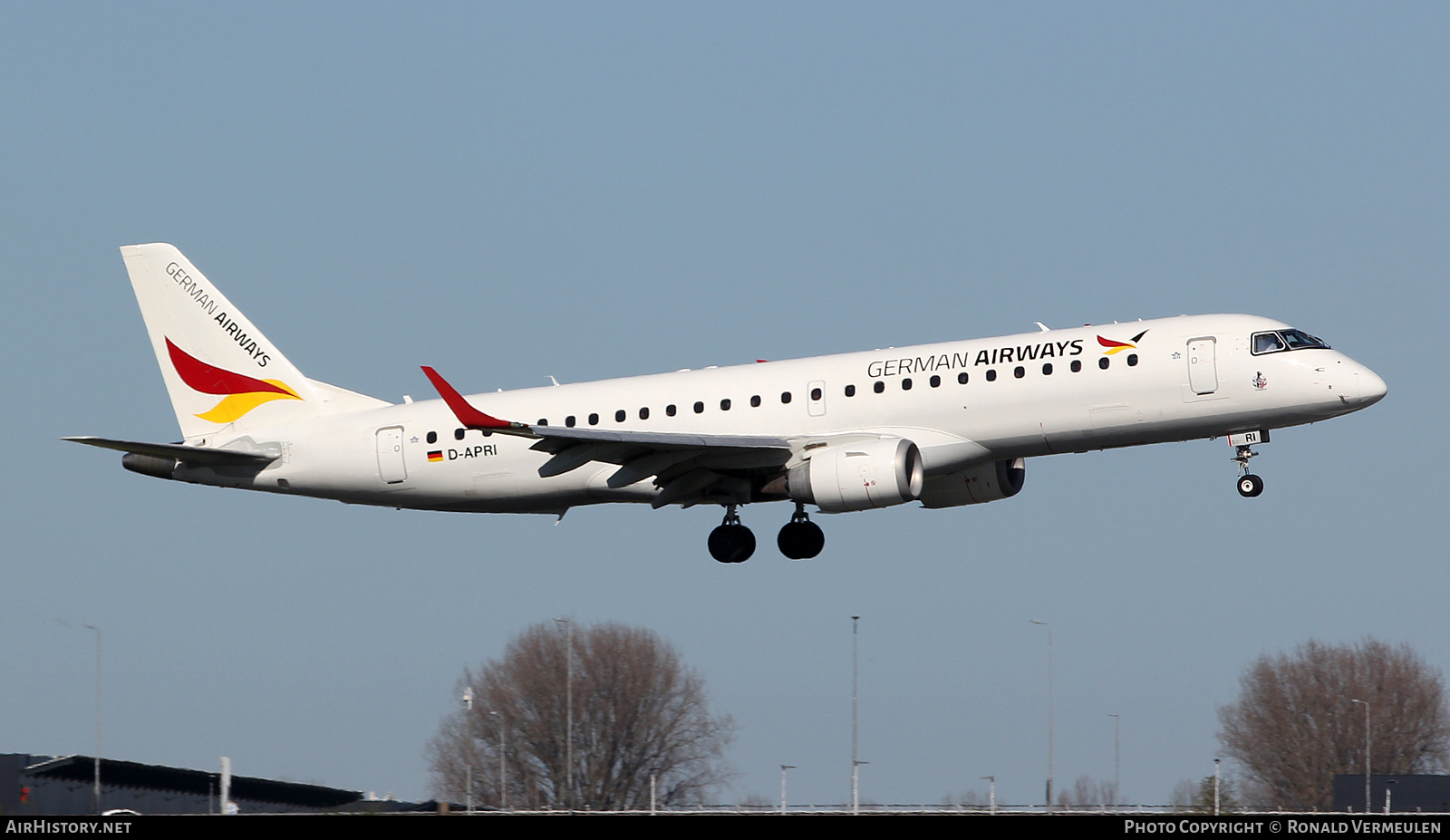 Aircraft Photo of D-APRI | Embraer 190LR (ERJ-190-100LR) | German Airways | AirHistory.net #801501
