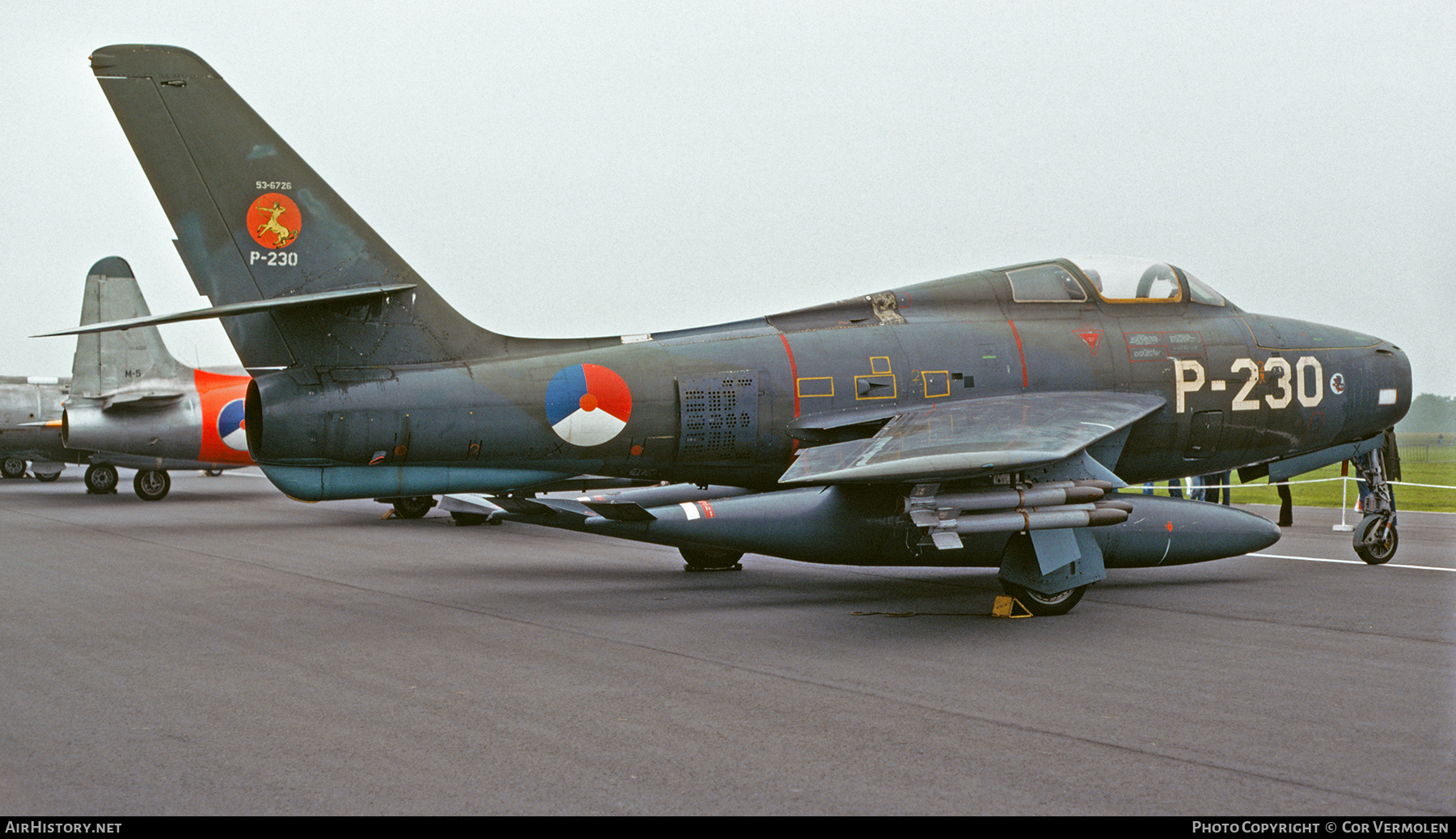 Aircraft Photo of P-230 / 53-6726 | Republic F-84F Thunderstreak | Netherlands - Air Force | AirHistory.net #801598