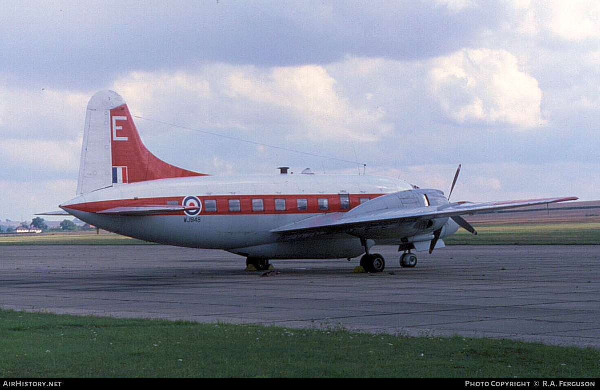 Aircraft Photo of WJ948 | Vickers 668 Varsity T.1 | UK - Air Force | AirHistory.net #801658