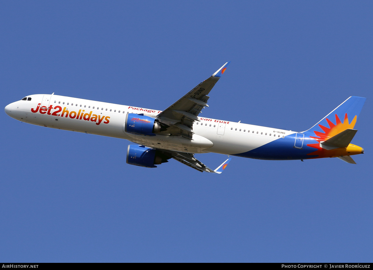 Aircraft Photo of G-SUNG | Airbus A321-251NX | Jet2 Holidays | AirHistory.net #801800